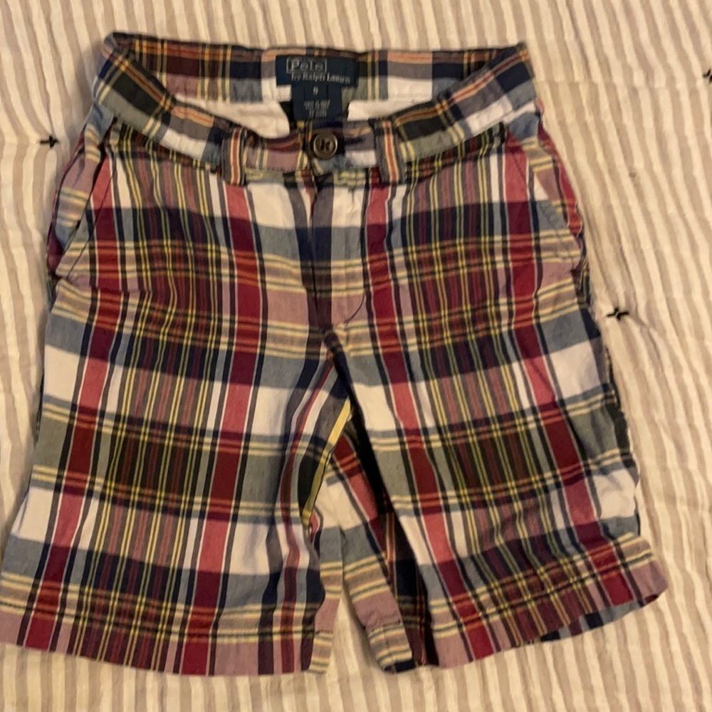 🍋Boys size 5 Ralph Lauren plaid shorts🍋